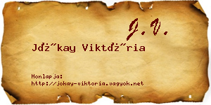 Jókay Viktória névjegykártya