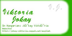 viktoria jokay business card